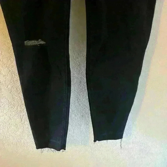 Spanx Vintage Distressed Pull On Tummy Shaping Skinny Jeans Vintage Black Size M - Picture 4 of 12